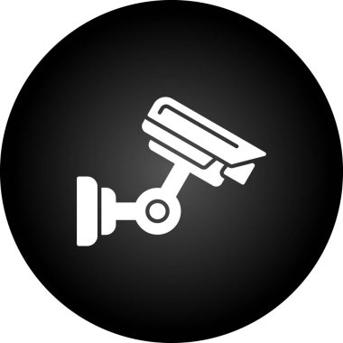 ccTV kamera simgesinin vektör illüstrasyonu