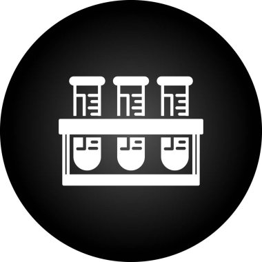 test tübü web simgesi vektör çizimi