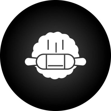 Modern b 'nin vektör illüstrasyonu tıbbi simgeden yoksun