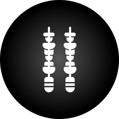 Güzellik ve moda simgelerinin vektör çizimi