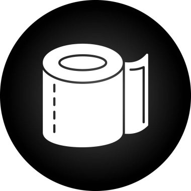 tuvalet kağıdı simgesi, basit vektör çizim