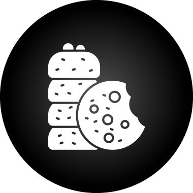 Ekmek. Web simgesi basit illüstrasyon