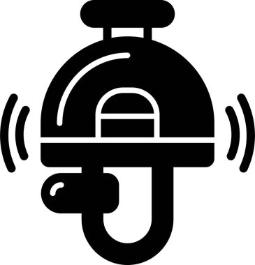 Alarm çanı simgesi sağlam biçimdedir @ info