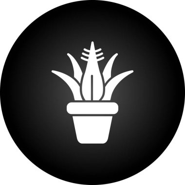 Bir çiçek simgesinin vektör illüstrasyonu