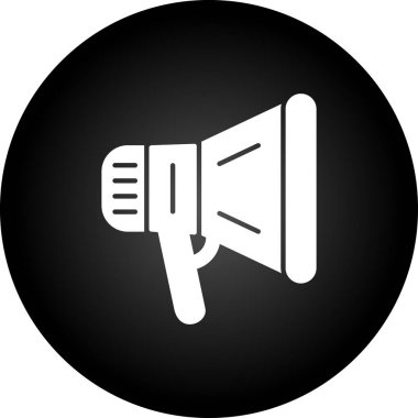 Konuşmacı. Web simgesi basit illüstrasyon