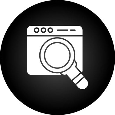 Moda biçimi izole edilmiş arkaplanda tarayıcı simgesi