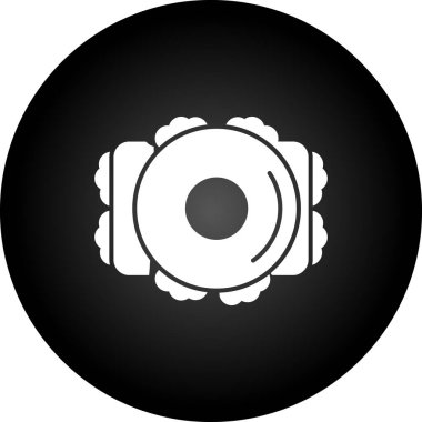 güzel çiçek sembolü vektör simgesi