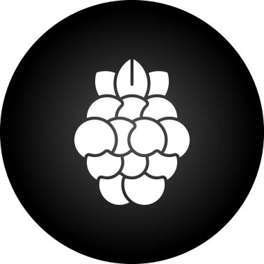 üzüm ikonu vektör illüstrasyonu