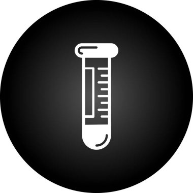 Test tüpü simgesi, basit tarzı