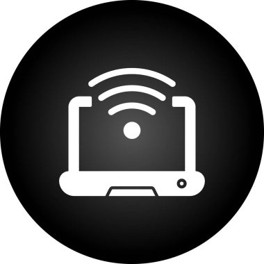 Bilgisayar web sitesi veya uygulaması için wifi vektör simgesi