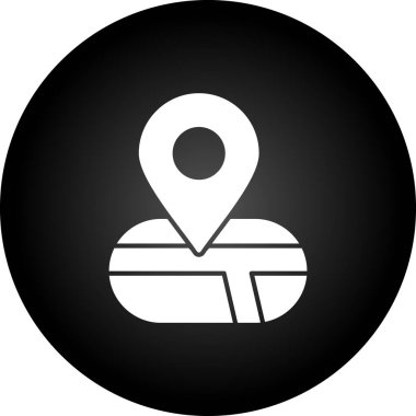 konum simgesi, vektör çizimi