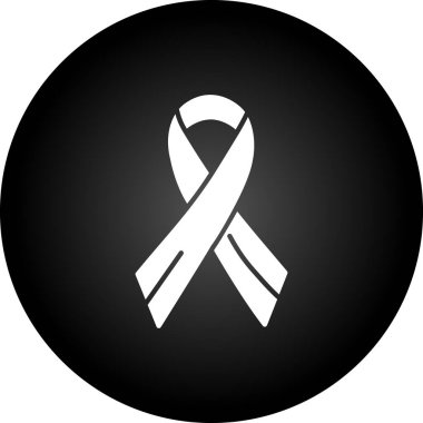 Kanser Farkındalığı kurdelesi. Basit resimleme