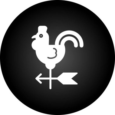 Tavuk. Web simgesi basit illüstrasyon