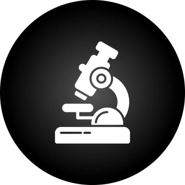 Mikroskop simgesi vektör çizimi