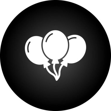 Balon simge vektör çizim