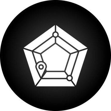 Modern bir simgenin vektör illüstrasyonu