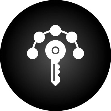 Anahtar simgesi vektör illüstrasyonu