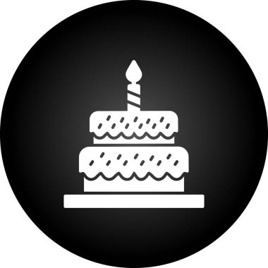 kek ikonu vektör illüstrasyonu