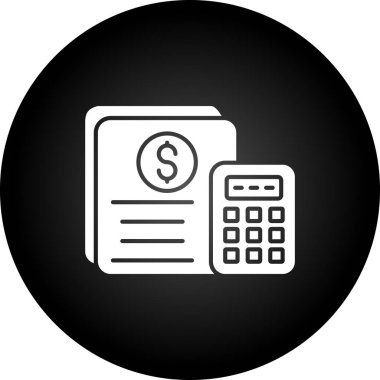 hesap makinesi simgesi vektör illüstrasyonu