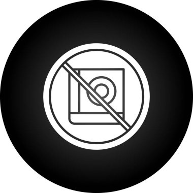 Vektör illüstrasyonu, modern simge yok