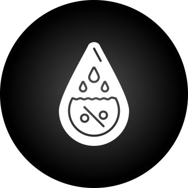 Moda tarzında izole edilmiş su damlası simgesi