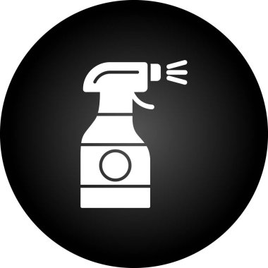 Sprey dağıtıcı ikonu. Web tasarımı için siyah vektör sembolünün basit bir gösterimi