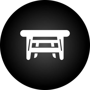 Masa simgesi. vektör illüstrasyonu