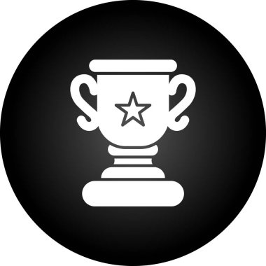 Moda tarzında izole edilmiş kupa simgesi