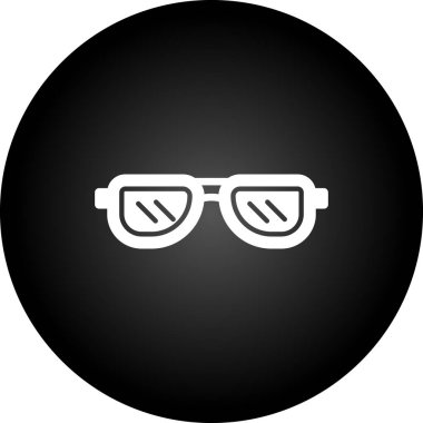 gözlük simgesinin vektör illüstrasyonu