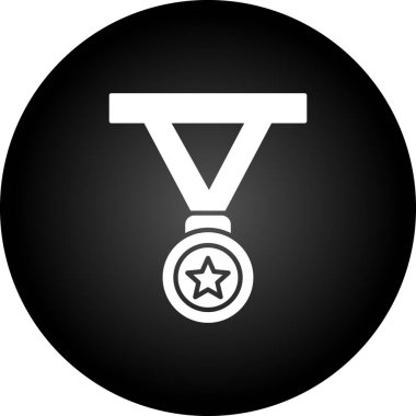 Madalya. Web simgesi basit illüstrasyon