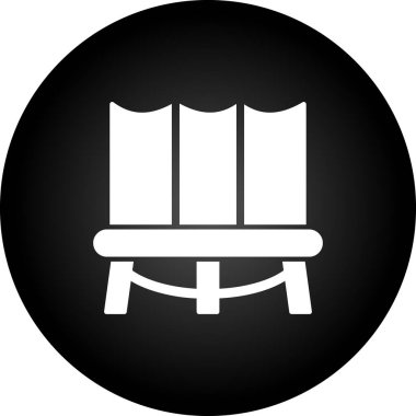 kanepe ikonu vektör illüstrasyonu