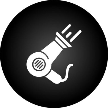 elektrik dolgu simgesi, basit siyah illüstrasyon