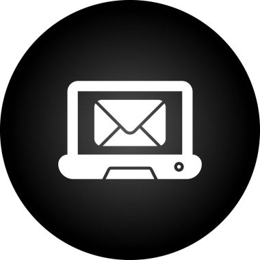 dizüstü bilgisayar simgesi, vektör illüstrasyonu