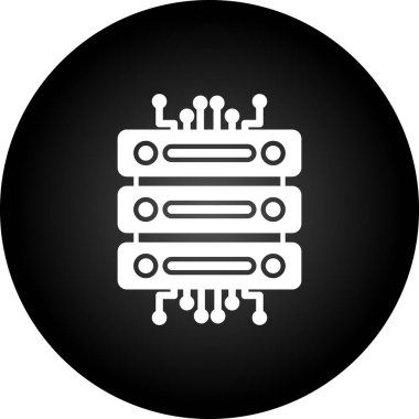 Devre kartı simgesi modada izole edilmiş arkaplan