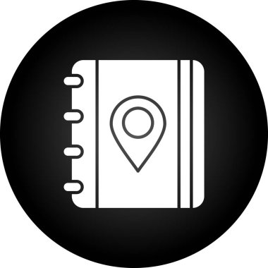 harita pin simgesi, basit vektör illüstrasyonu