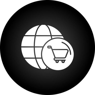 Moda Biçimli Küresel Simge İzole Arkaplan