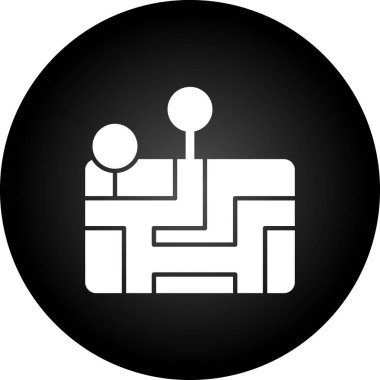 bir çember simgesindeki iki kişi