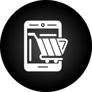 Alışveriş sepeti simgesinin vektör illüstrasyonu