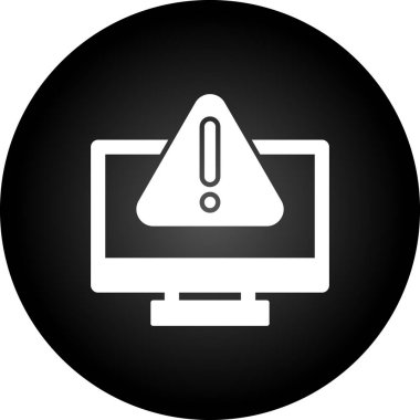 Bilgisayar simgesinin vektör illüstrasyonu