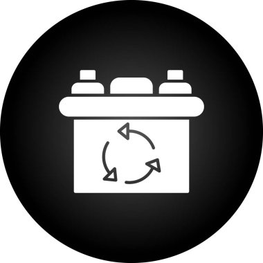 Geri dönüşüm simgesinin vektör çizimi