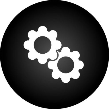 dişli simgesi vektör illüstrasyonu