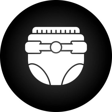 Kadın iç çamaşırı ikonu, basit siyah tarzı.