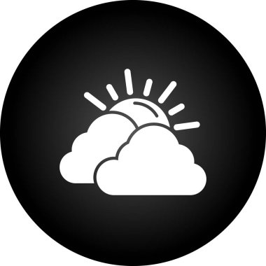 Şimşek simgesi olan bir bulut. vektör illüstrasyonu