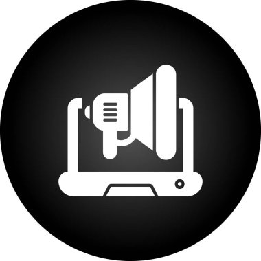 Mikrofon simgesinin vektör illüstrasyonu