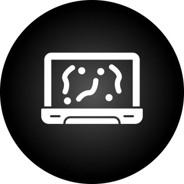 bilgisayar monitörü vektör illüstrasyon tasarımı