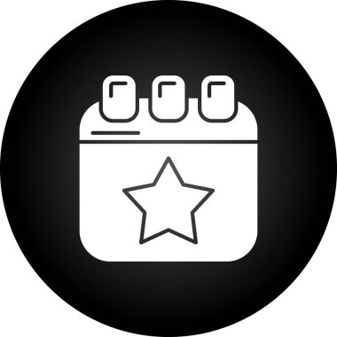 Yıldız simgesinin vektör illüstrasyonu