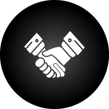 El sıkışma simgesi vektör illüstrasyonu