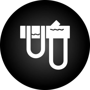 Moda tarzında izole edilmiş su simgesi