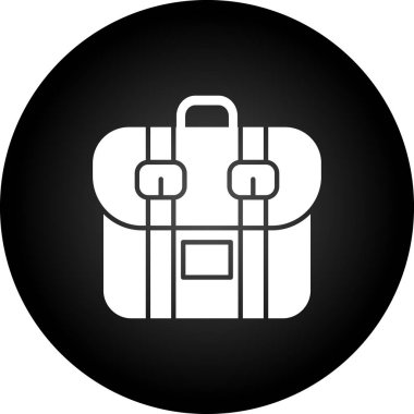 çanta simgesi vektör illüstrasyonu