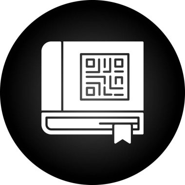 Eğilim biçimi izole edilmiş arkaplanda qr kod simgesi
